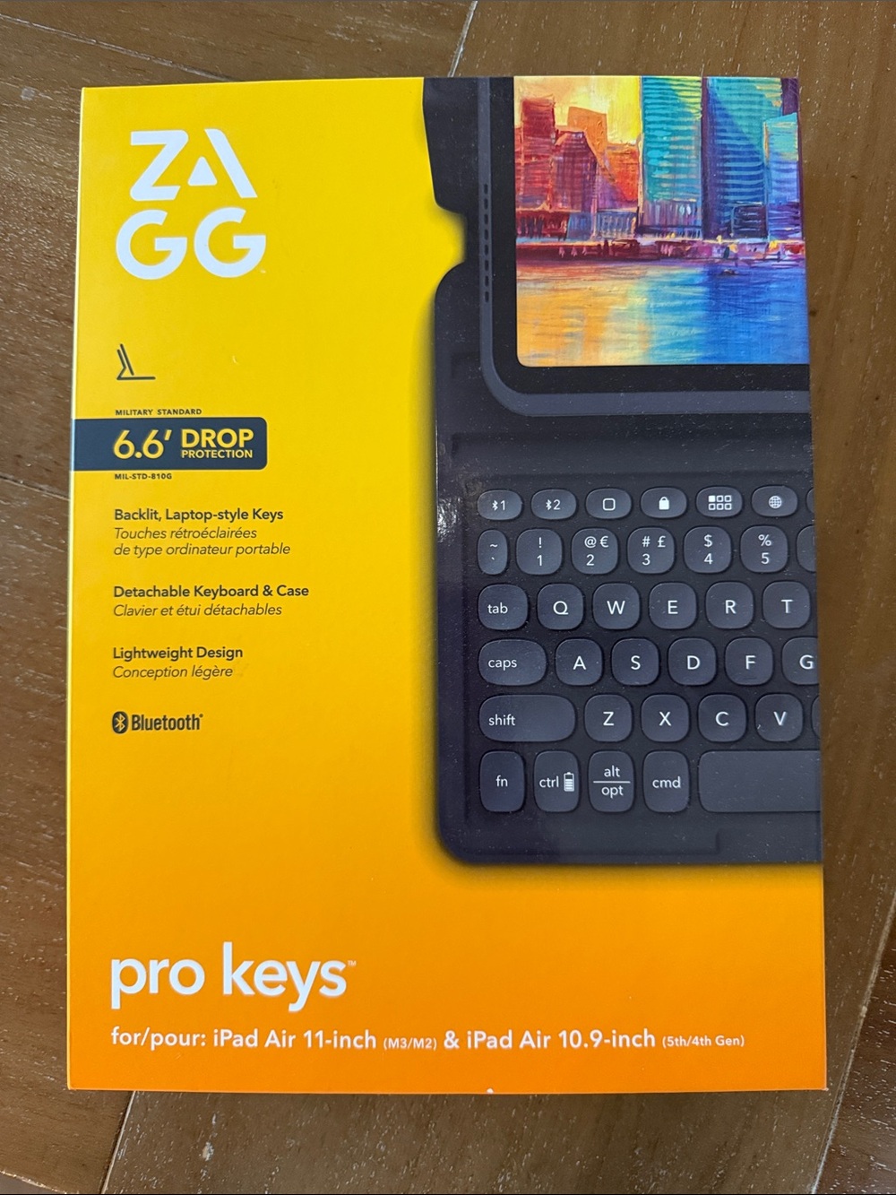 ZAGG Pro Keys Bluetooth Keyboard Case for iPad Air - Black